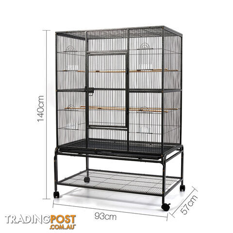 Pet Bird Cage Black Large - 140CM