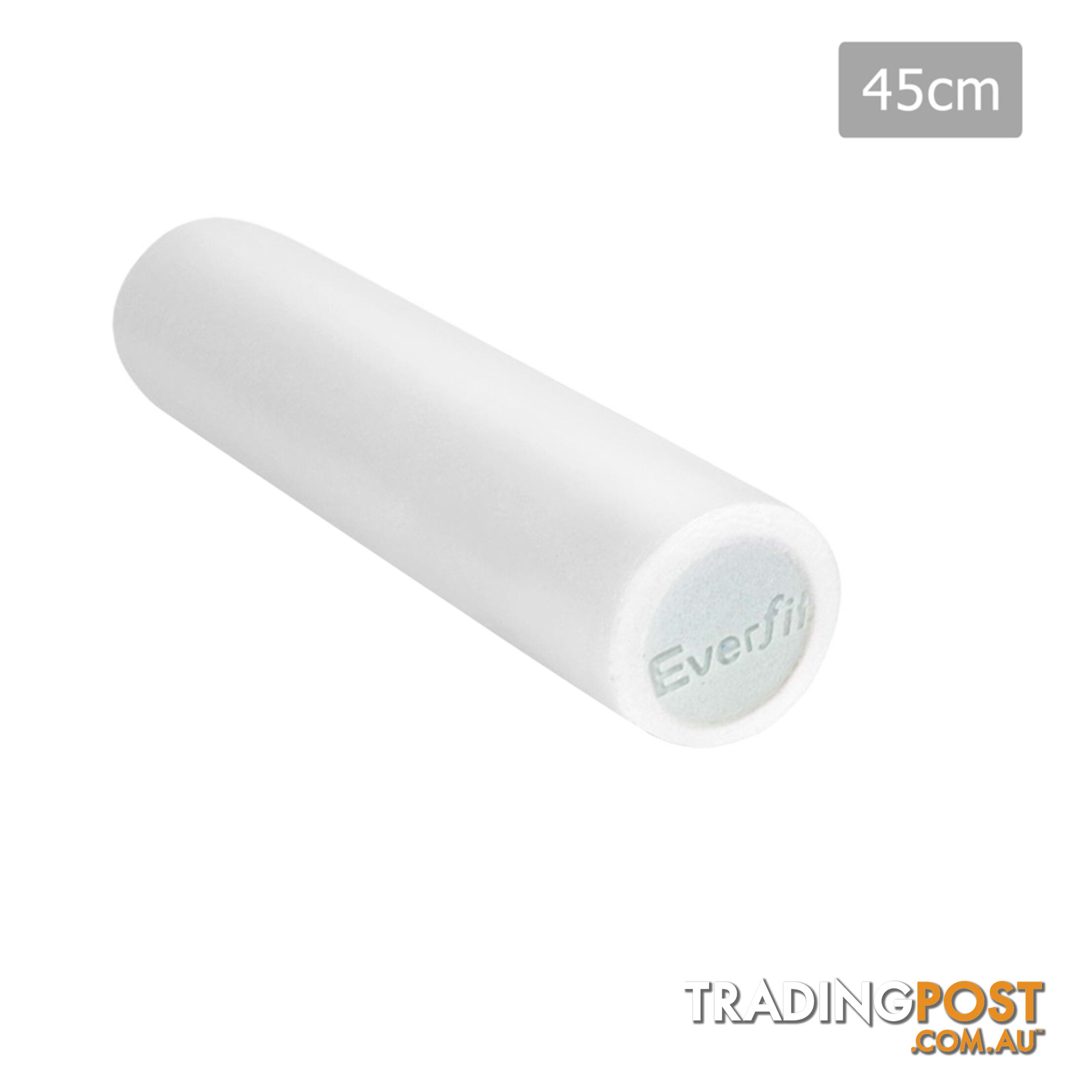 Yoga Gym Pilates EPE Stick Foam Roller White 45 x 15cm