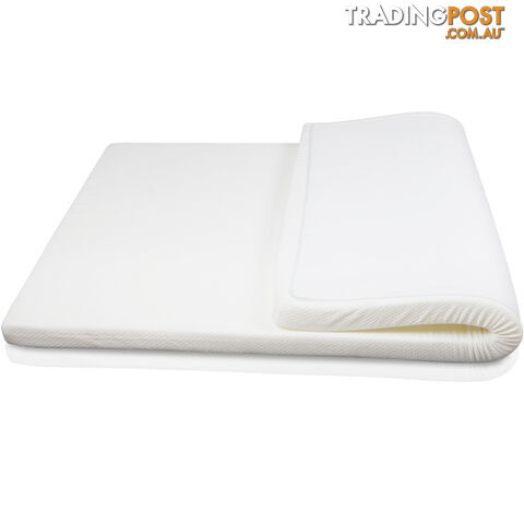 Visco Elastic Memory Foam Mattress Topper 7cm Kingle Single