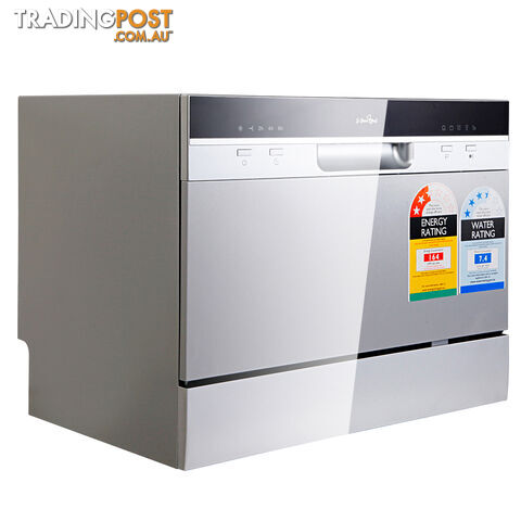 5 Star Chef Electric Benchtop Dishwasher Silver