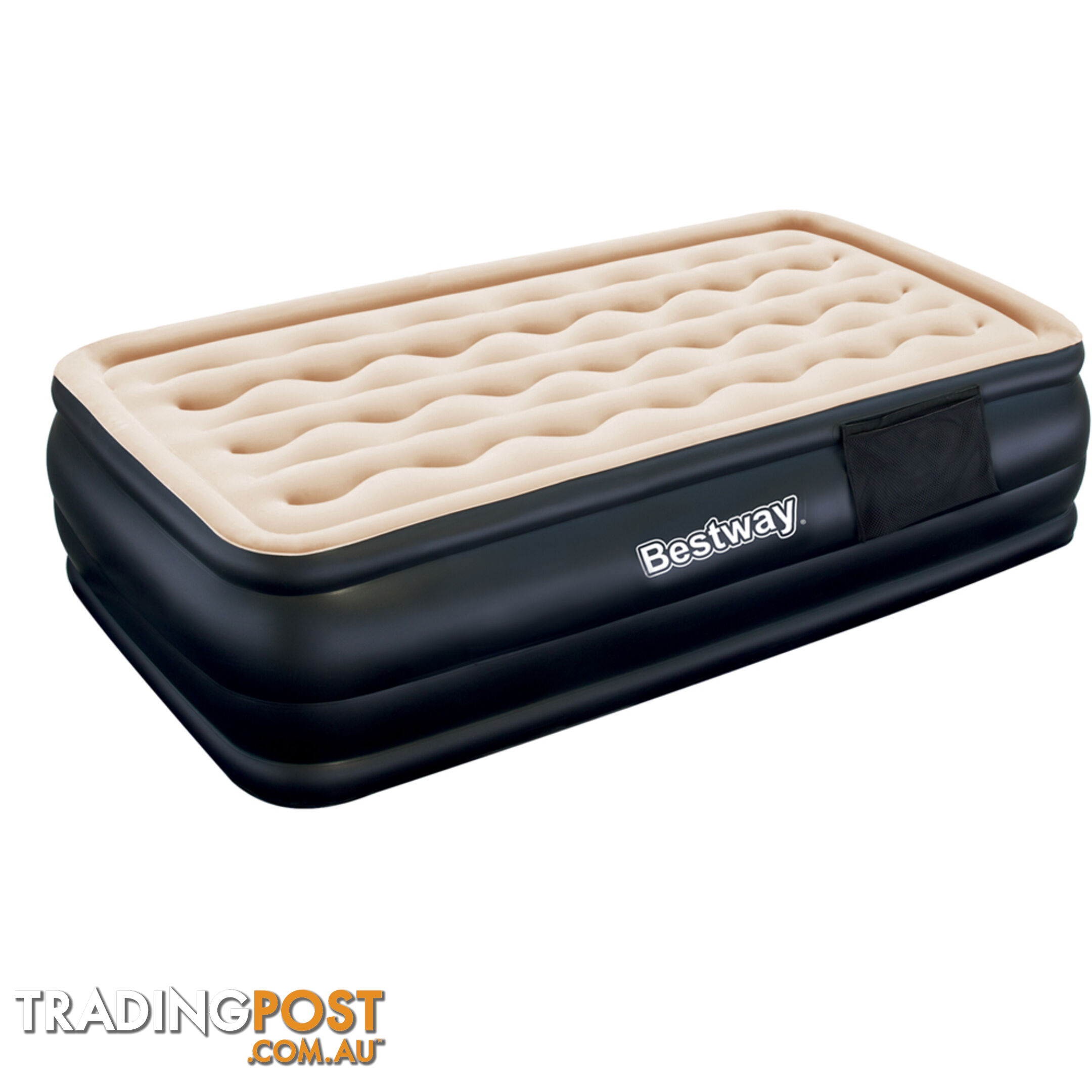 Bestway Single Inflatable Air Mattress Bed w/ Built-in Pump Black