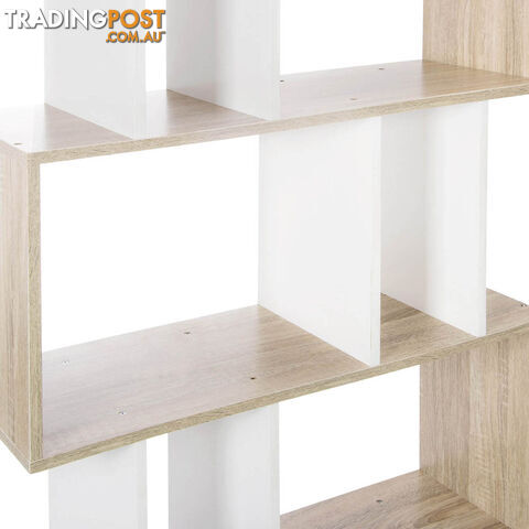 5 Tier Display/Book/Storage Shelf Unit White Brown