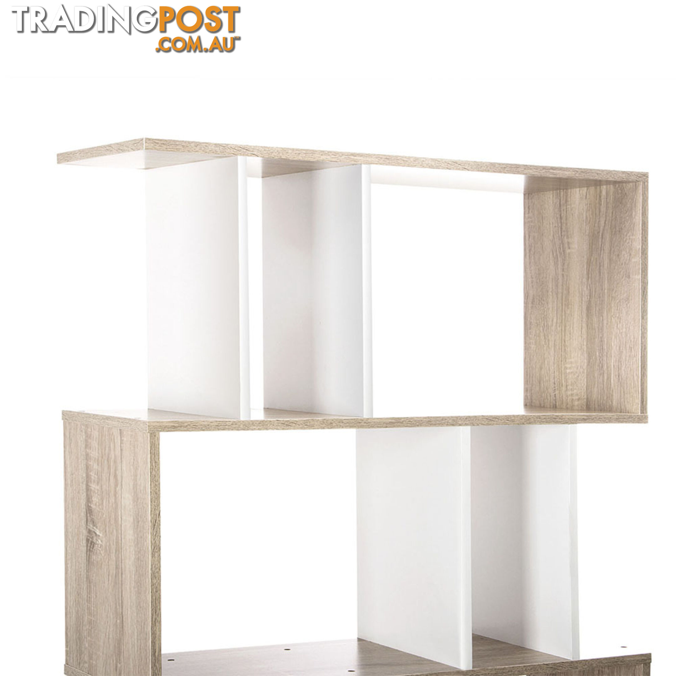 5 Tier Display/Book/Storage Shelf Unit White Brown