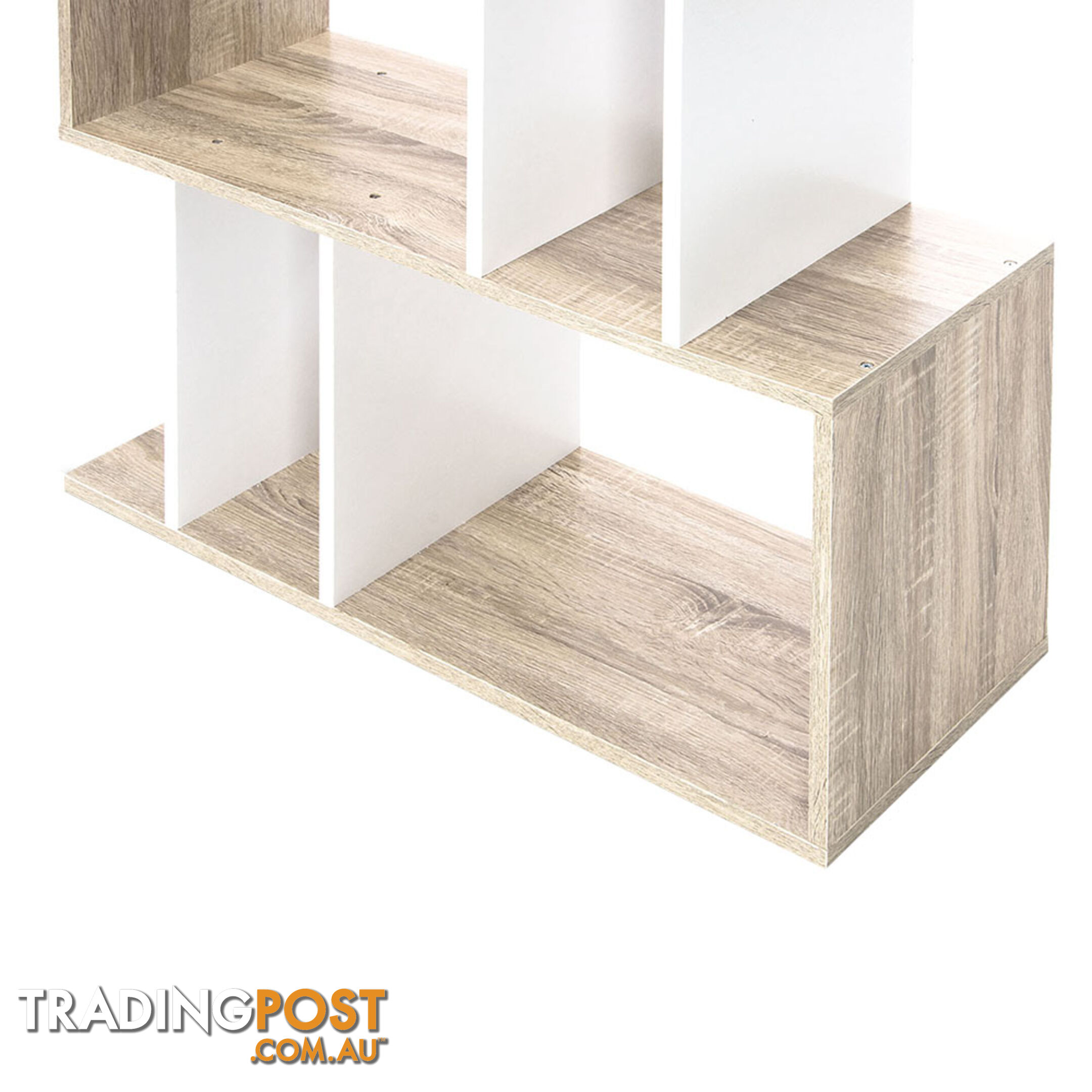 5 Tier Display/Book/Storage Shelf Unit White Brown