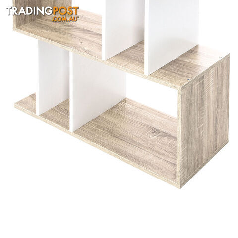 5 Tier Display/Book/Storage Shelf Unit White Brown