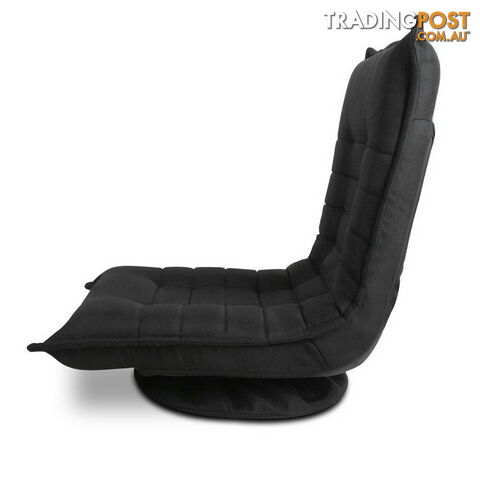 Swivel Foldable Floor Chair - Black - photo 3 of 10