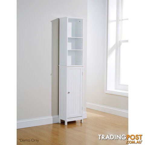 Grace Tall Cupboard in WHITE