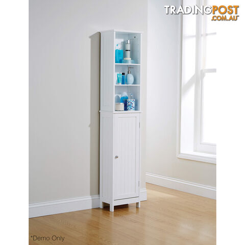 Grace Tall Cupboard in WHITE