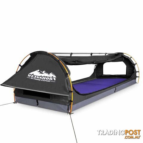 Double Camping Canvas Swag with Mattress and Air Pillow - Grey - photo 4 of 9