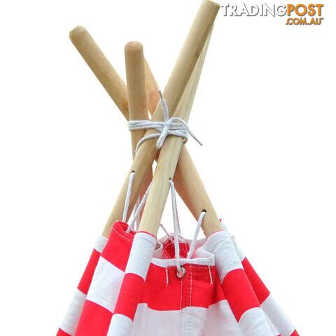 5 Poles Teepee Tent w/ Storage Bag Red - photo 5 of 8