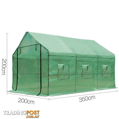 Greenhouse with Green PE Cover - 3.5M x 2M - photo 2 of 8