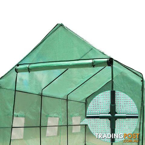 Greenhouse with Green PE Cover - 3.5M x 2M - photo 5 of 8