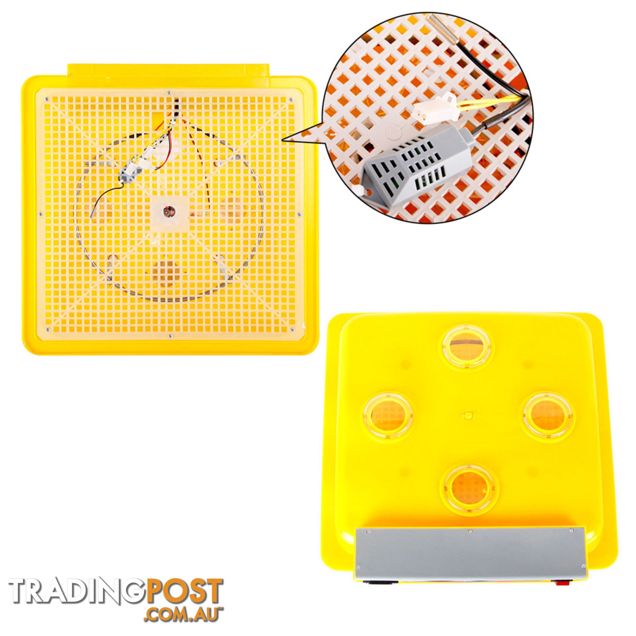 Automatic 112 Egg Incubator Yellow