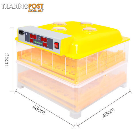 Automatic 112 Egg Incubator Yellow