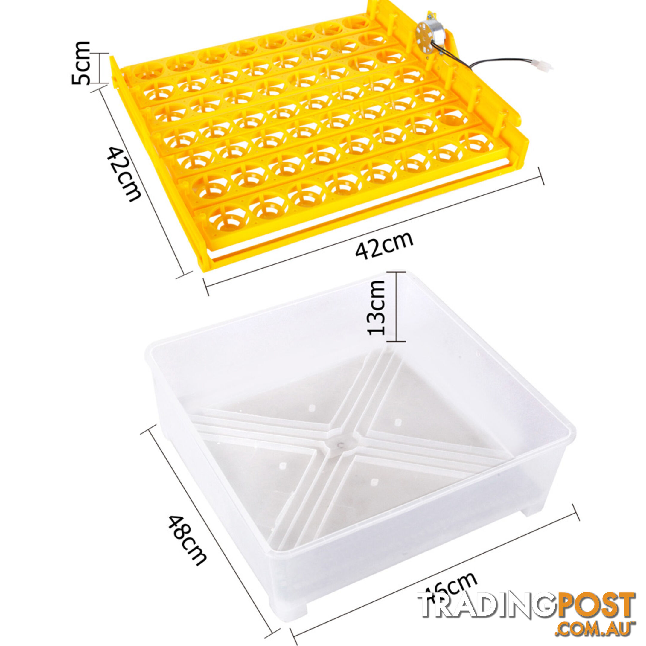 Automatic 112 Egg Incubator Yellow