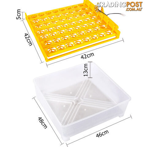 Automatic 112 Egg Incubator Yellow