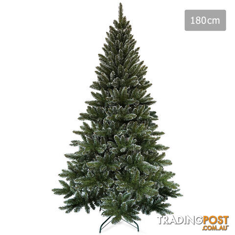 Snowy Christmas Tree 180cm Green