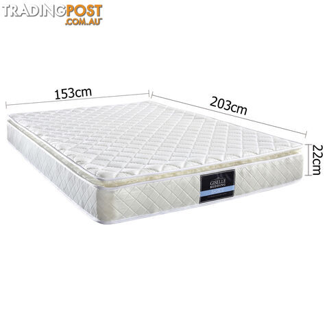 Pillow Top Pocket Spring Mattress 22cm Queen