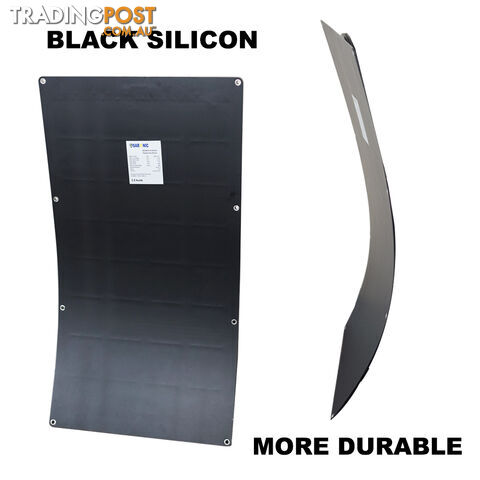 100W 12V Flexible Black Silicon Solar Panel Generator Power Mono Charging