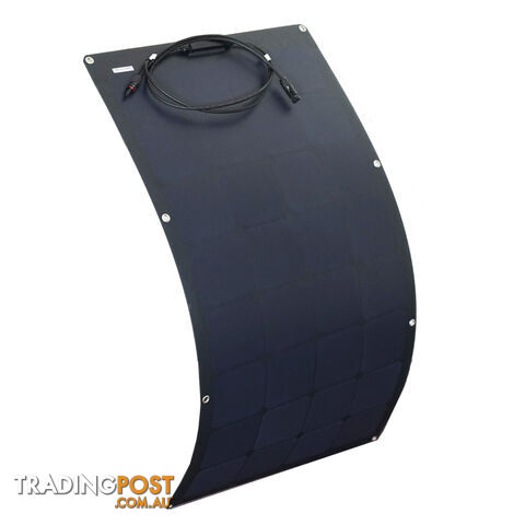100W 12V Flexible Black Silicon Solar Panel Generator Power Mono Charging