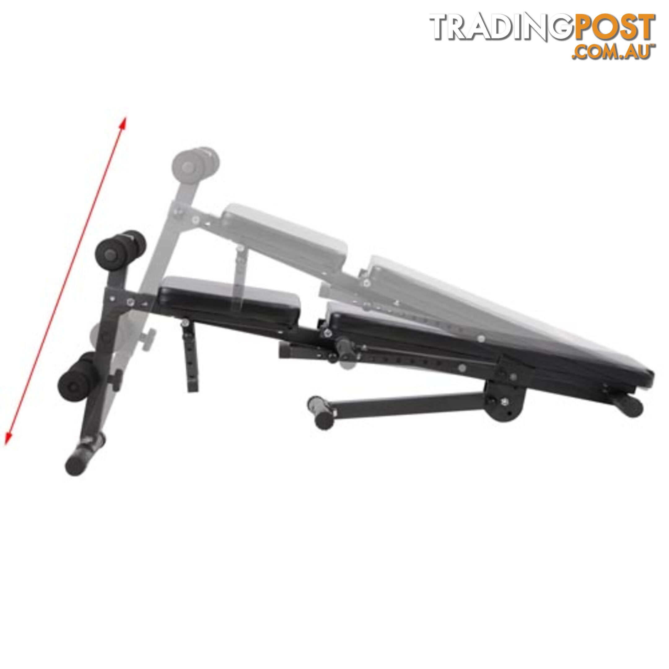 FID Flat Adjustable Bench 150Kg