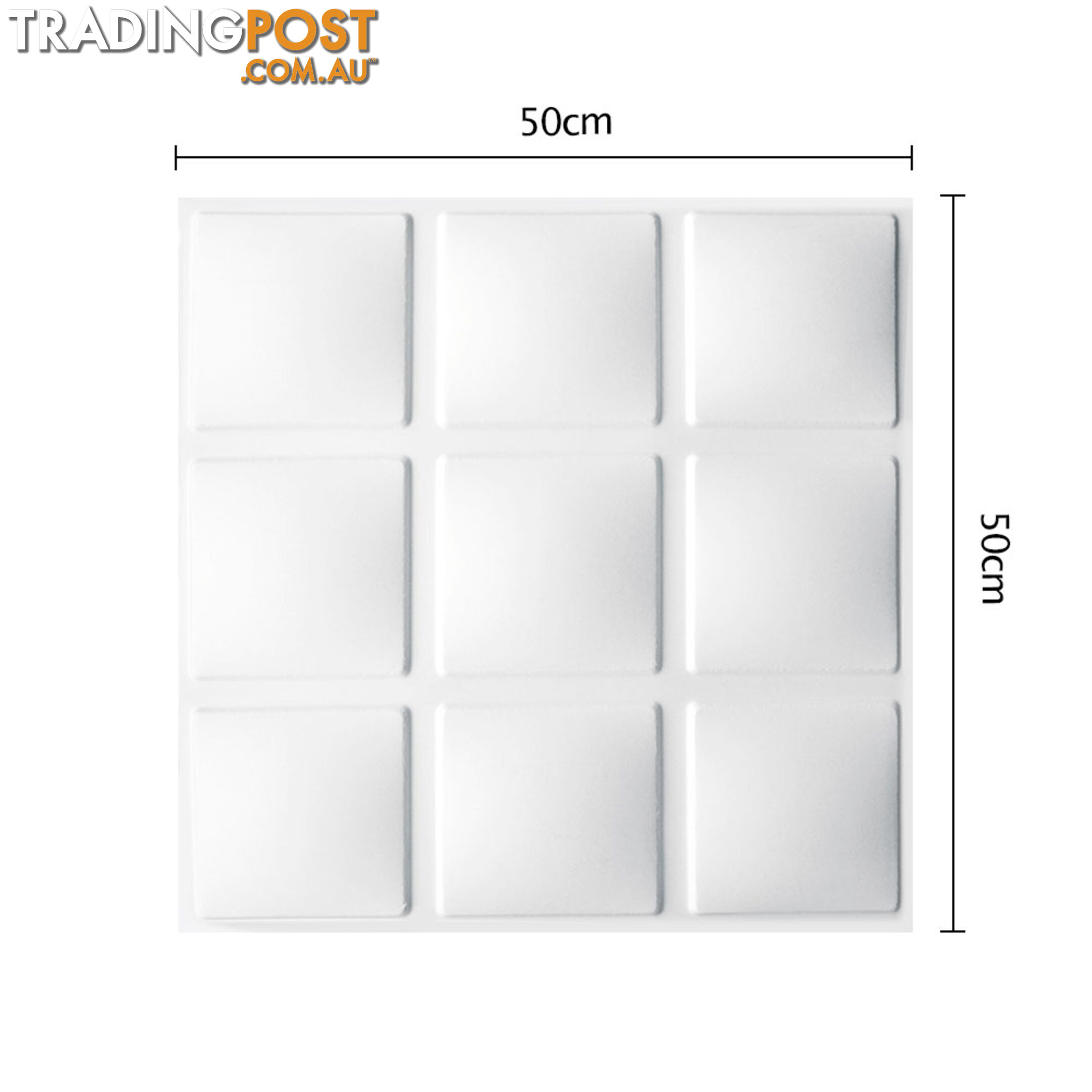 12 Pcs 3D Cube Design Wall Panel