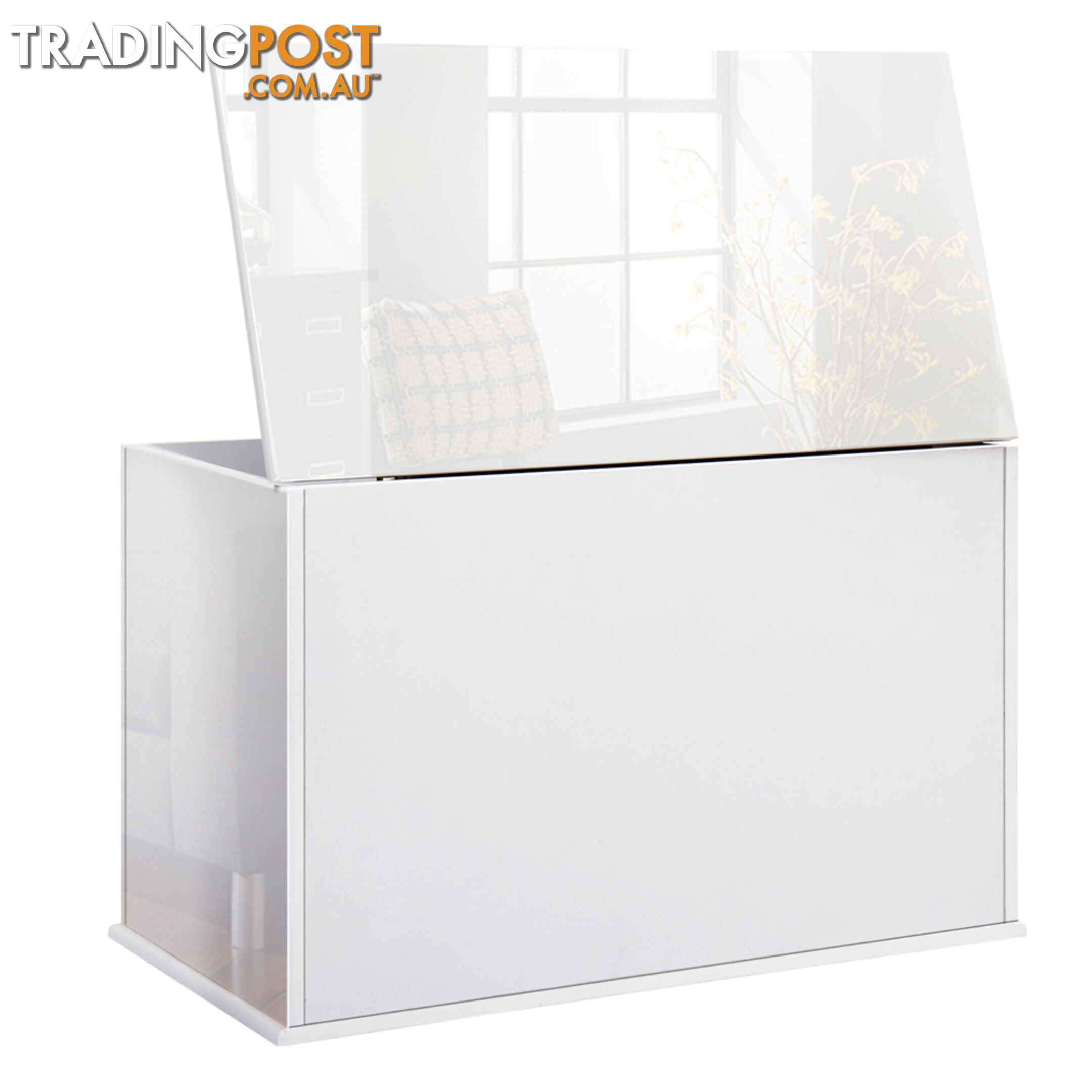 Baby Toy Box Nursery Wood Storage Chest Organizer White