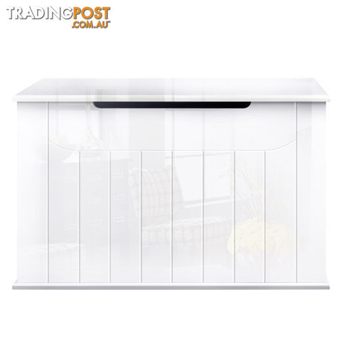 Baby Toy Box Nursery Wood Storage Chest Organizer White