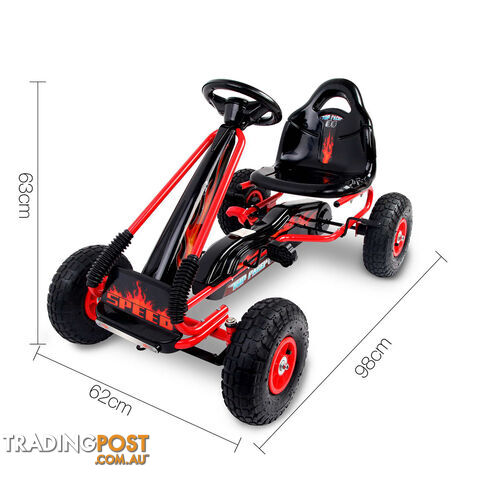 Kids Pedal Go Kart - Red