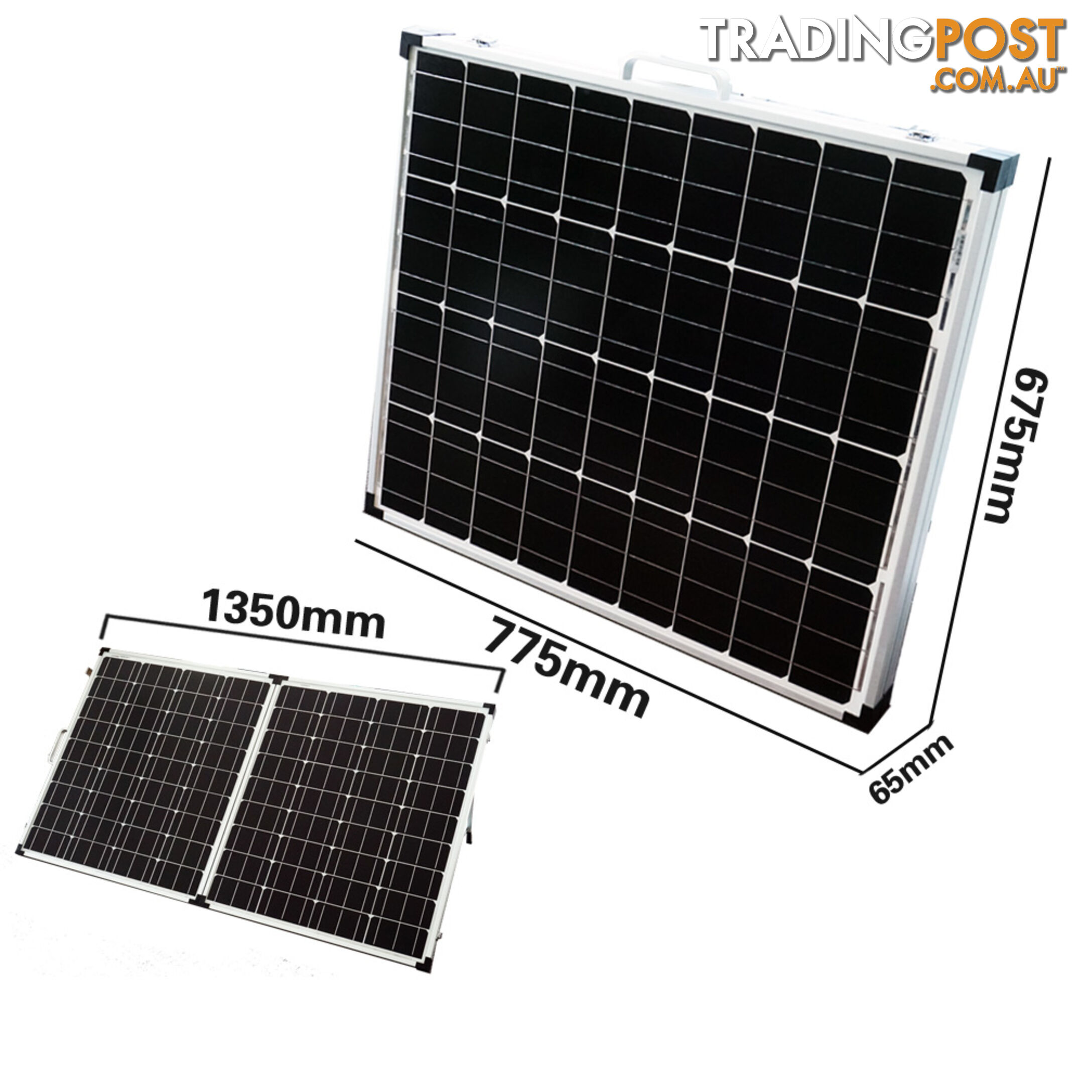 New 12V 160W Solar Folding Panel Kit Caravan Boat Camping Power Mono Charging