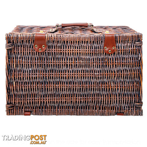 4 Person Picnic Basket Set w/ Cooler Bag Blanket - photo 5 of 8