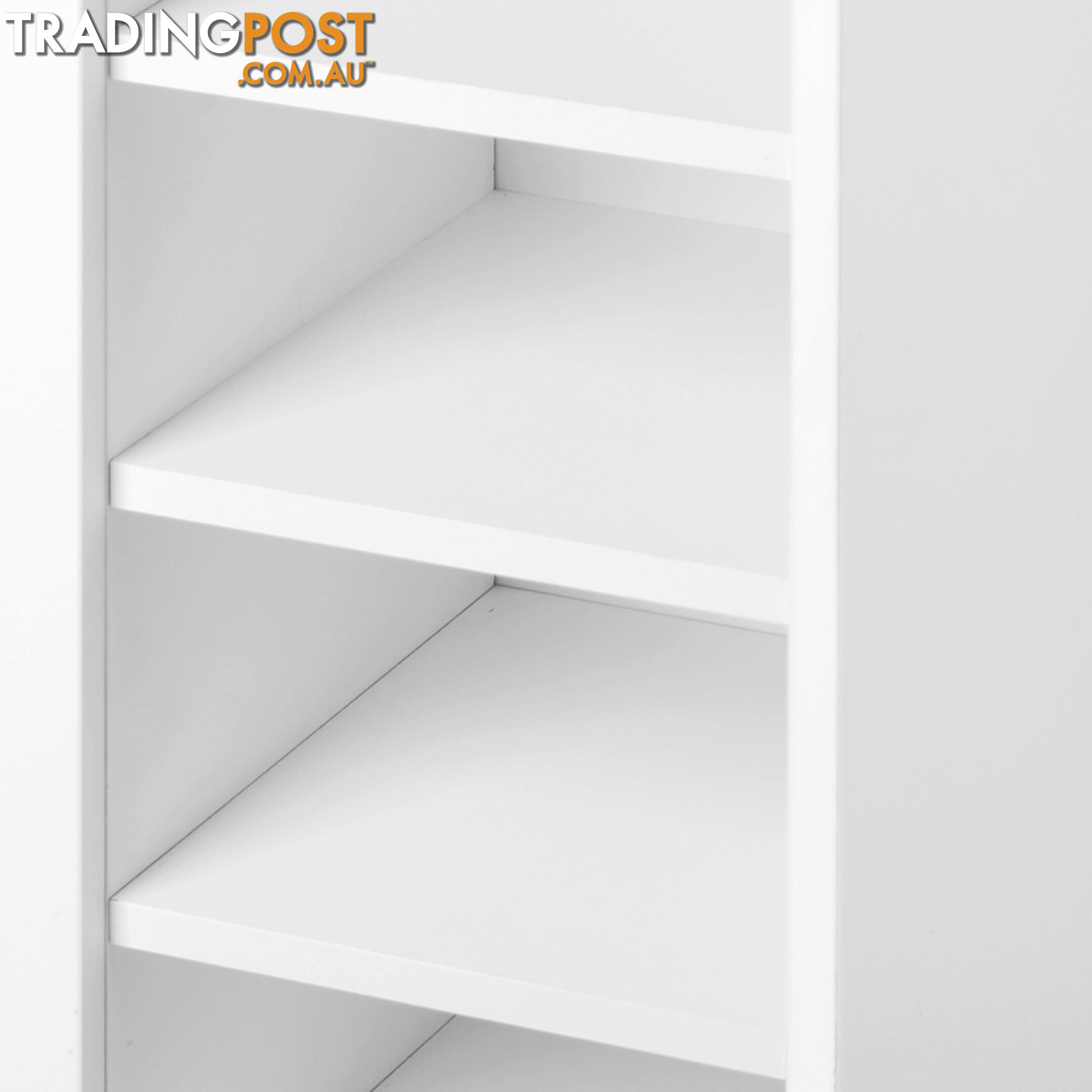 2 Doors Shoe Cabinet Storage Cupboard White