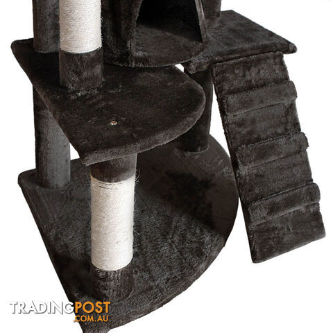 Cat Scratching Poles Post Furniture Tree 193cm Dark Grey