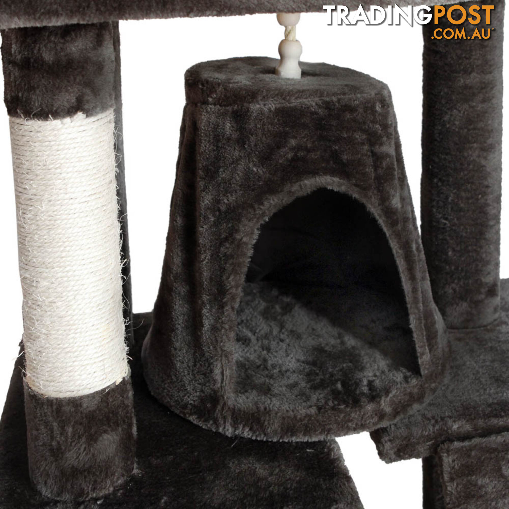 Cat Scratching Poles Post Furniture Tree 193cm Dark Grey