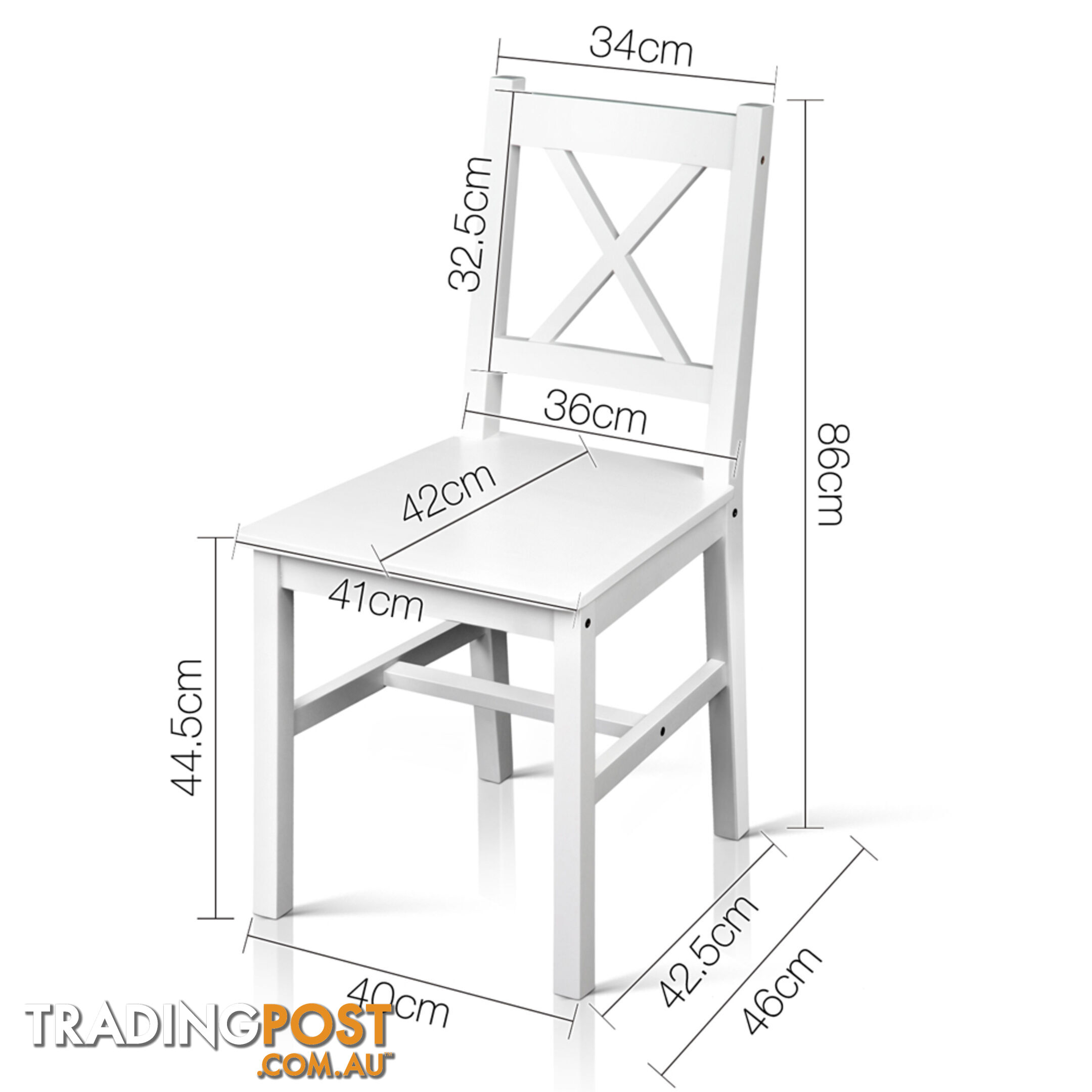 5PC Solid Pine Dining Set