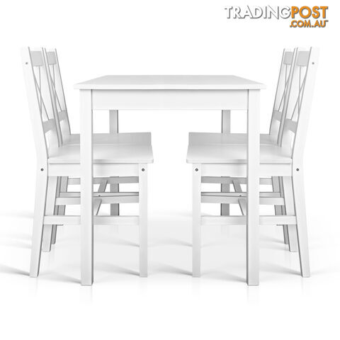 5PC Solid Pine Dining Set