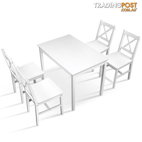 5PC Solid Pine Dining Set