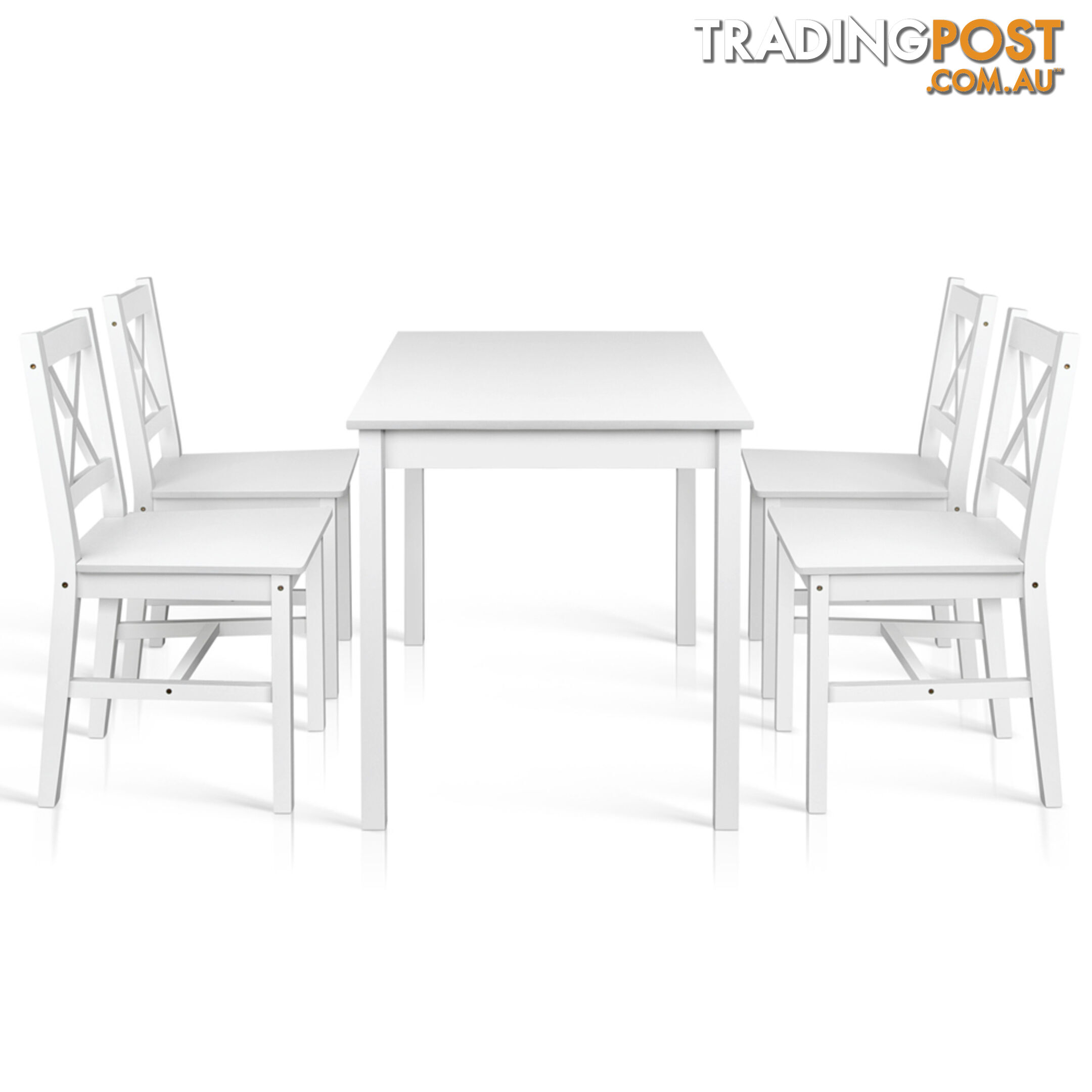 5PC Solid Pine Dining Set