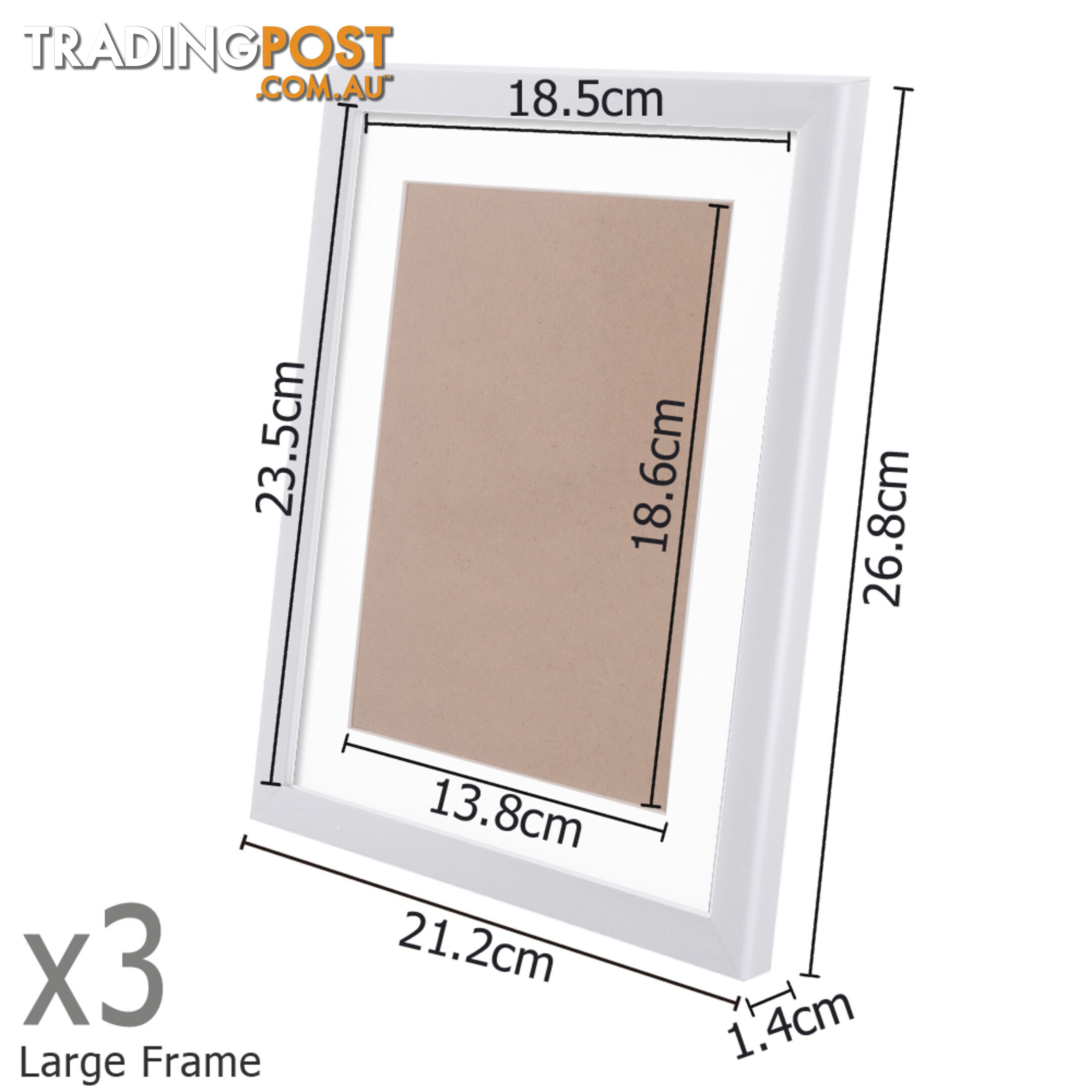 23 pcs Photo Frames Set Wall White