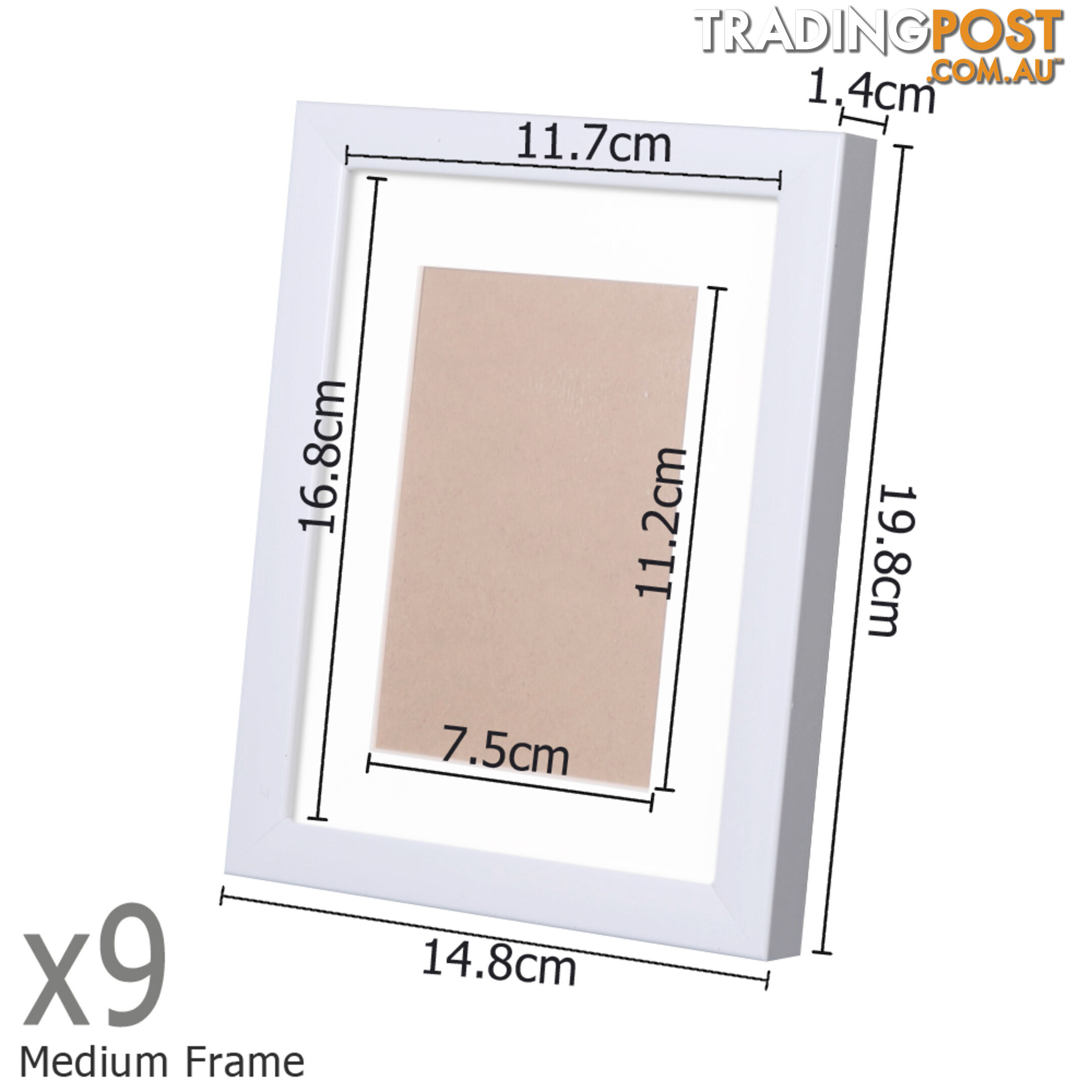 23 pcs Photo Frames Set Wall White