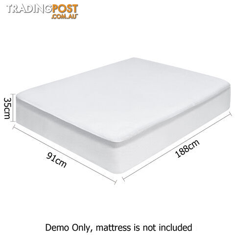 Waterproof Bamboo Mattress Protector - Single