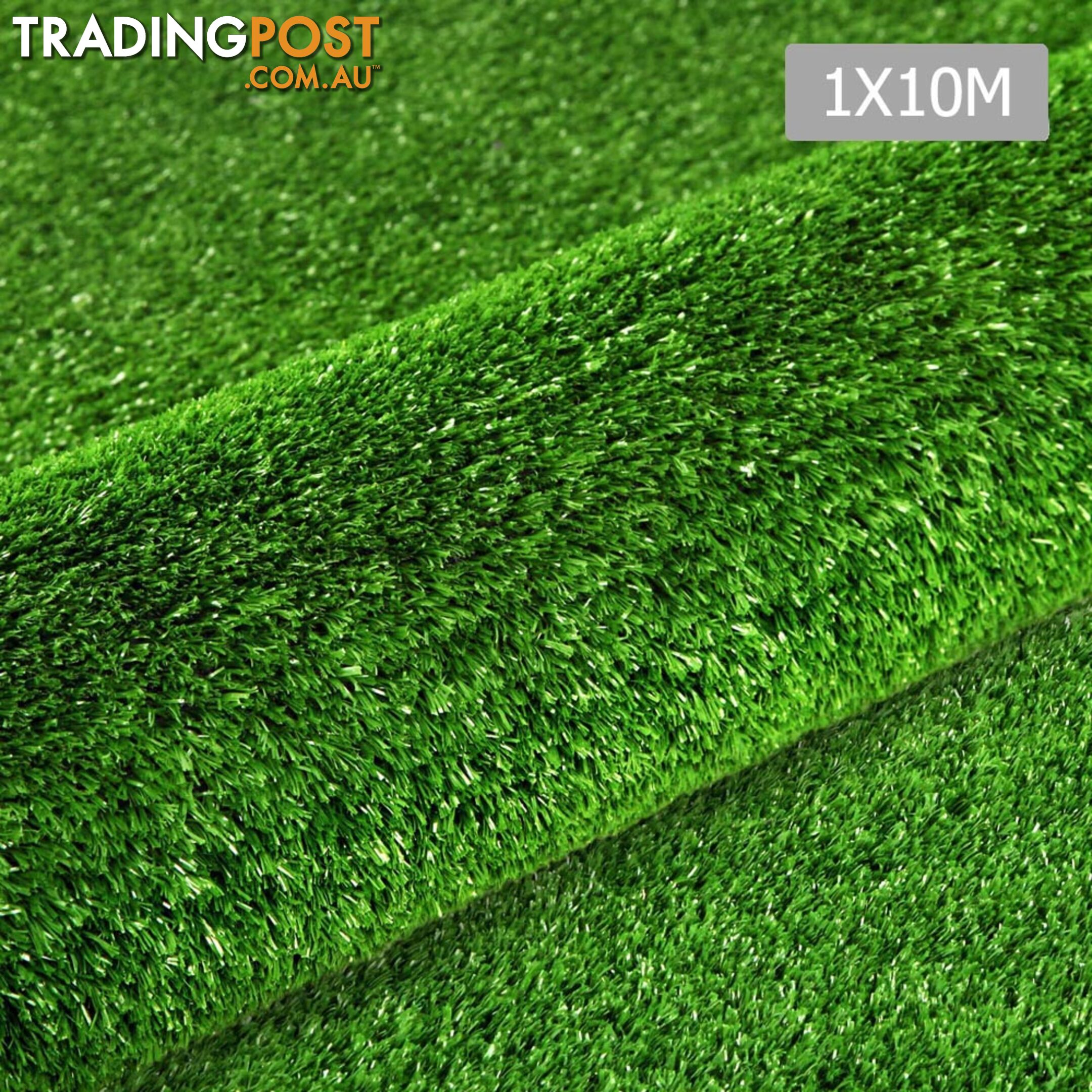 Artificial Grass 10 SQM Polypropylene Lawn Flooring 1X10M Green