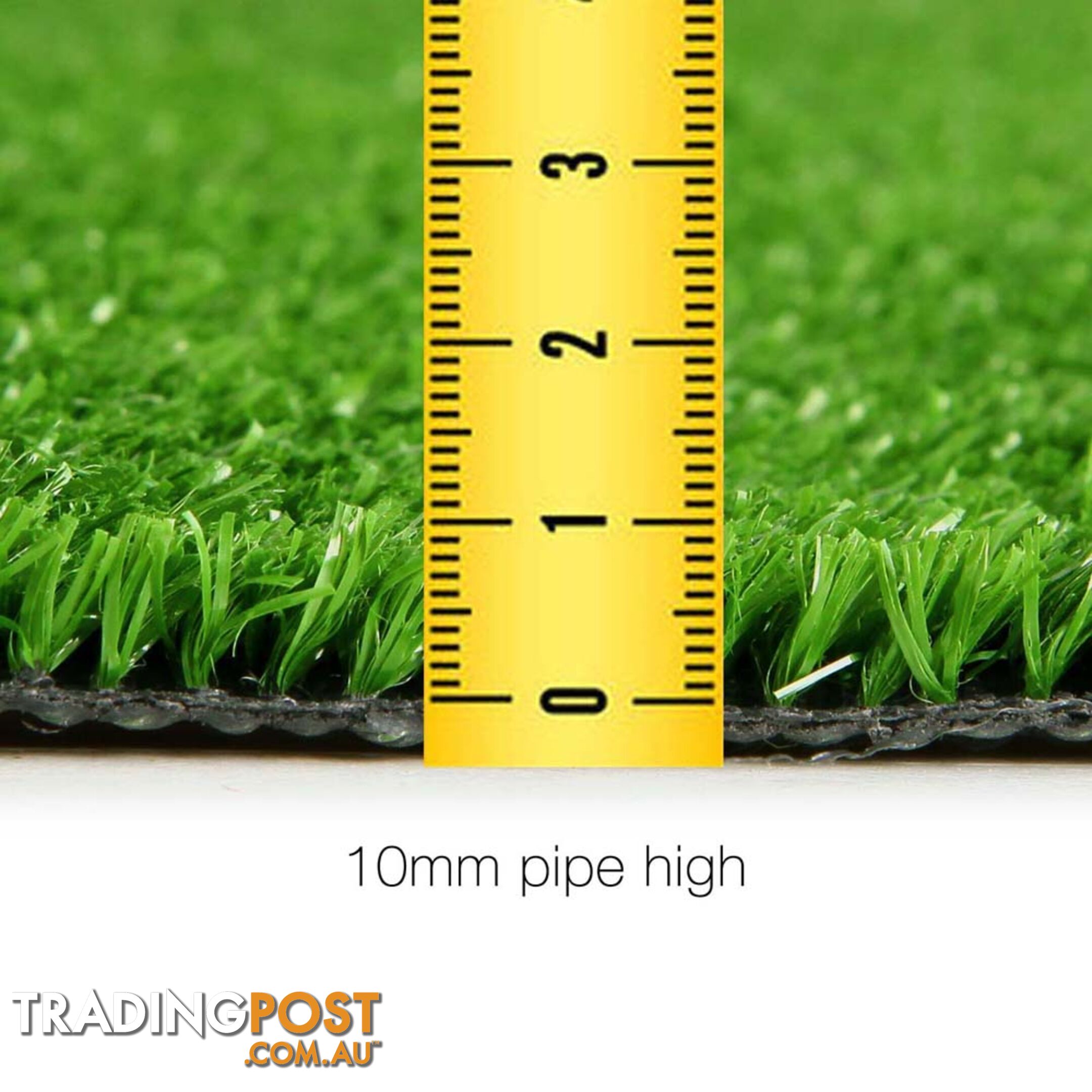 Artificial Grass 10 SQM Polypropylene Lawn Flooring 1X10M Green