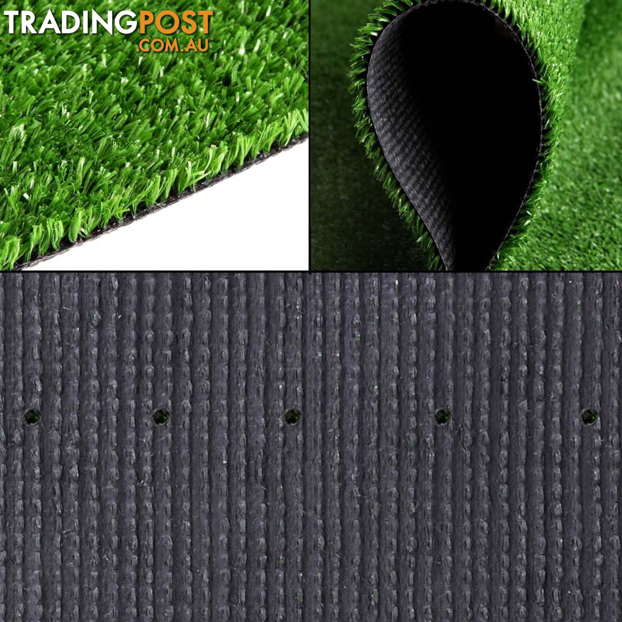 Artificial Grass 10 SQM Polypropylene Lawn Flooring 1X10M Green