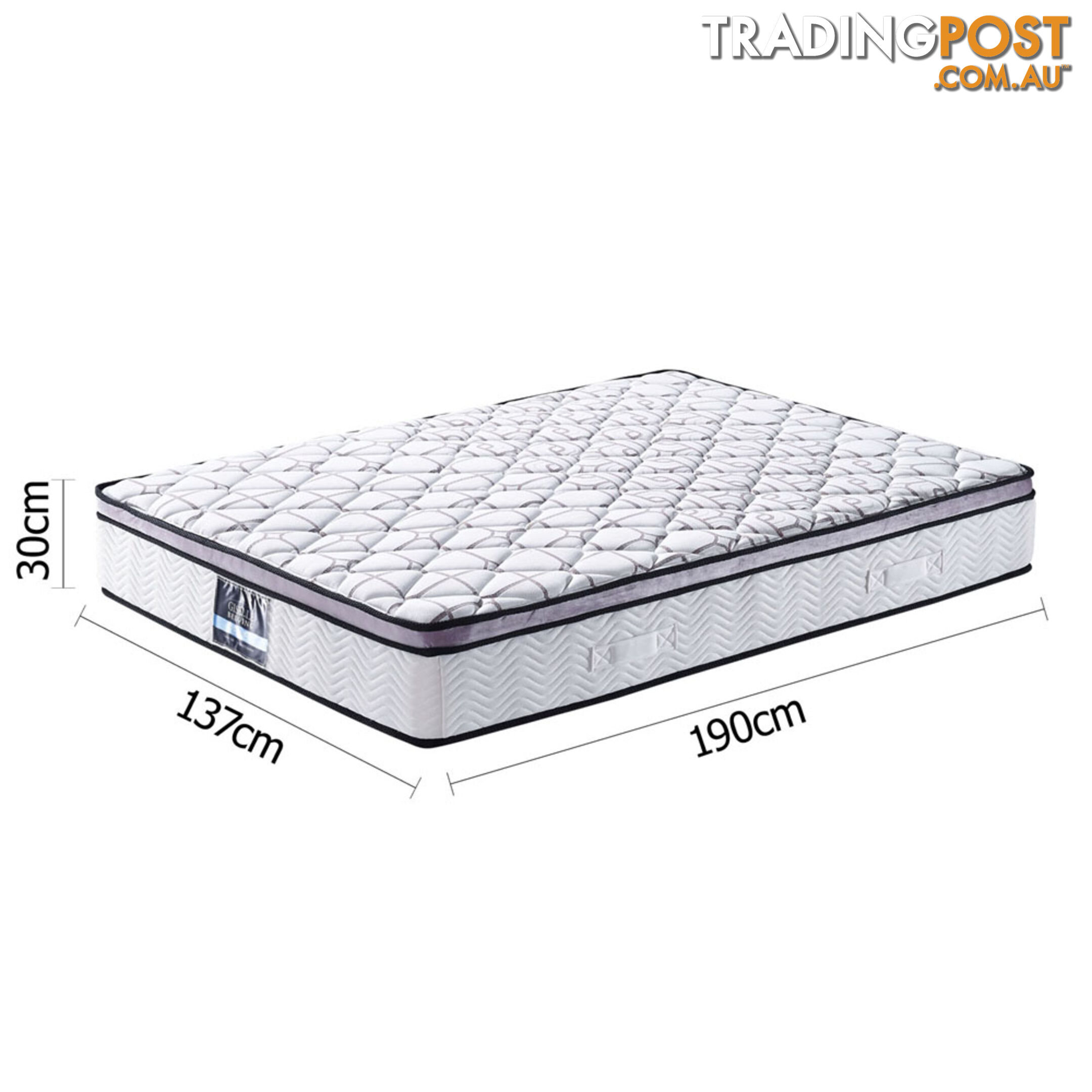 Cool Gel Memory Foam Euro Top Pocket Spring Mattress Double