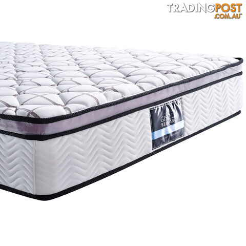 Cool Gel Memory Foam Euro Top Pocket Spring Mattress Double