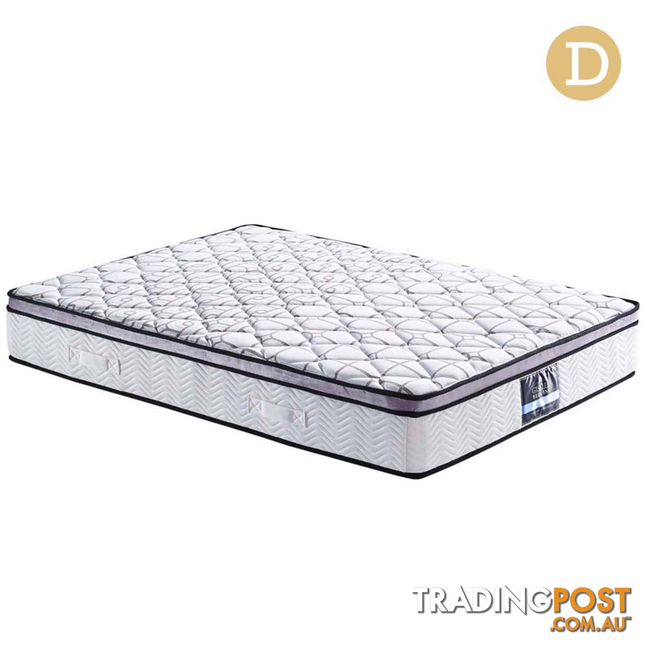 Cool Gel Memory Foam Euro Top Pocket Spring Mattress Double