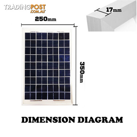 MINI 10W SOLAR PANEL KIT CARAVAN CAMPING POWER CHARGING 12V HOME BATTERY - photo 2 of 4