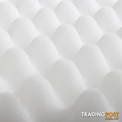 Deluxe Egg Crate Mattress Topper 5 cm Underlay Protector King