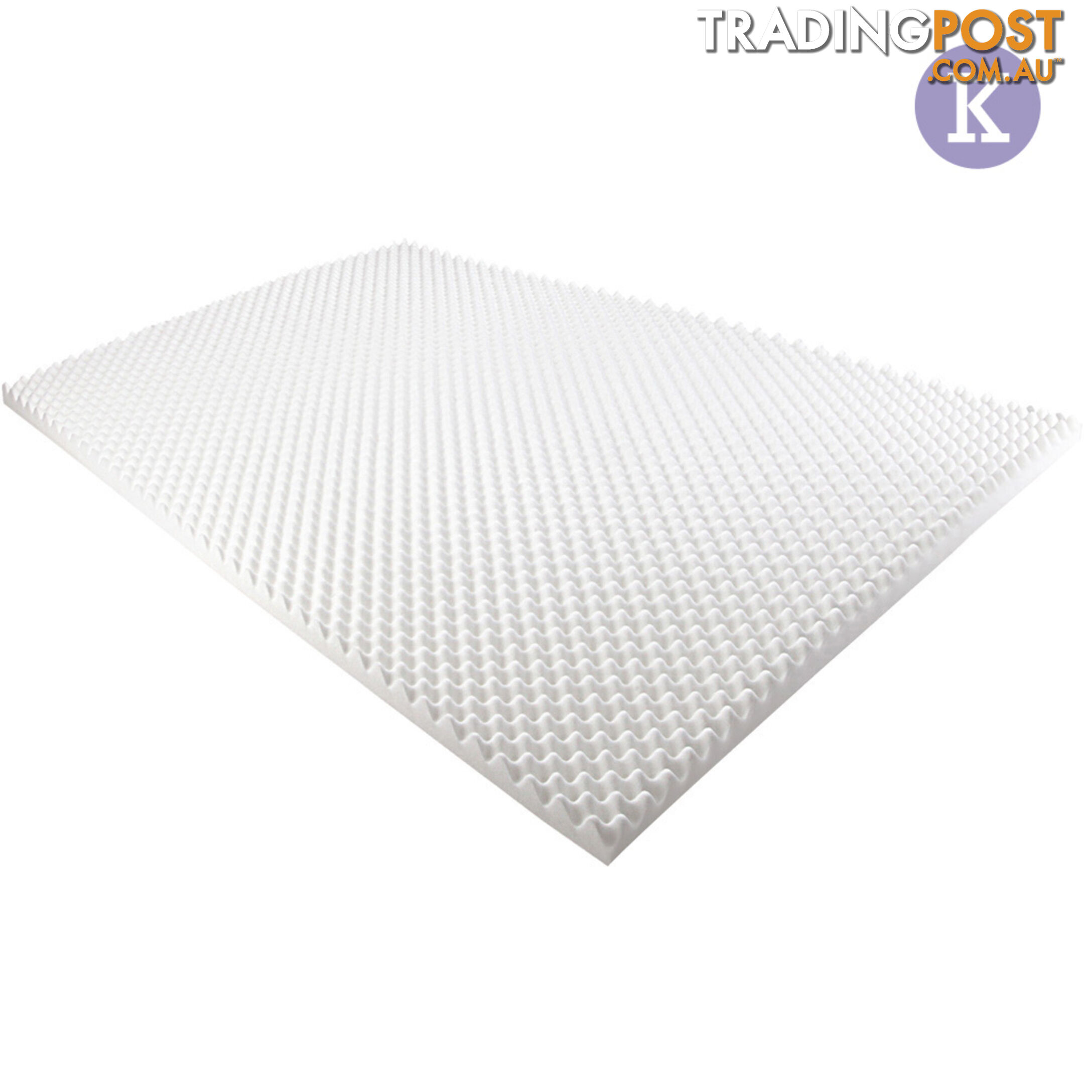 Deluxe Egg Crate Mattress Topper 5 cm Underlay Protector King